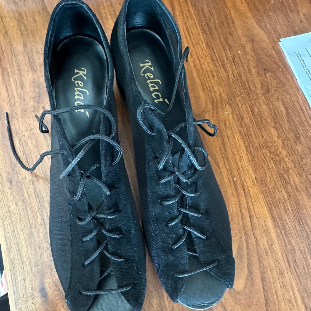 Black Ballroom Dance practice shoes New